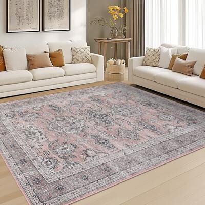 Garvee Vintage Medallion Area Rugs for Living Room Bedroom