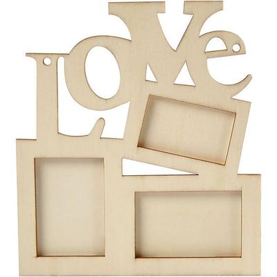 Creativ Company Rahmen, Holz, natur 19,7x16 cm, Dicke 7 mm