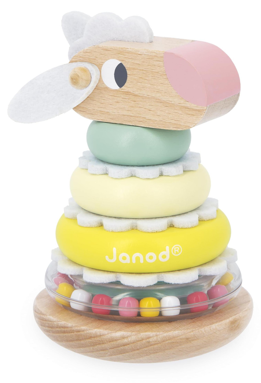 Janod Houten Stapeltoren Schaap - Educatief speelgoed vanaf 1 jaar