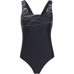 ENERGETICS Damen Badeanzug Da.-Badeanzug Pamela D W, Größe 42 in Schwarz Schwarz