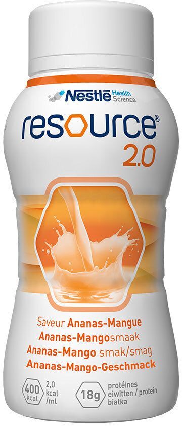 Nestlé Resource Resource 2.0 Ananas-Mango 6x4x200 ml Flüssigkeit