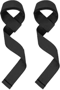 Inspire Picks 2PCS Weightlifting Wrist Straps Adjustable Non Slip Gym Wrist Support For Strength Training black