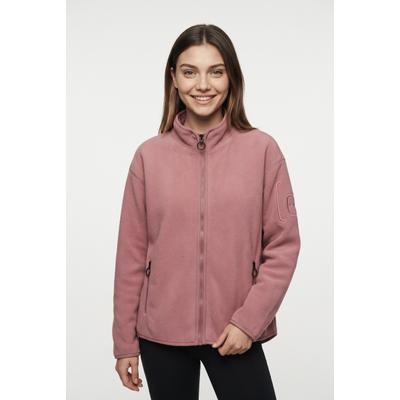 Fleecejacke CMP "WOMAN JACKET", Damen, Gr. 40, rosa (old rosa), Fleece, Obermaterial: 100% Polyester, Jacken Fleecejacke, Lässiger, weiterer Schnitt