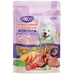 MOOCHIE HOME COOKED Joint and Bone – Lamm, Süßkartoffel & Spinat 255g für Hunde