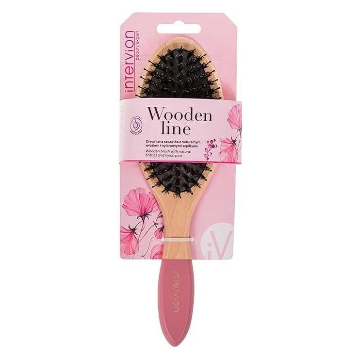 Inter Vion Inter-Vion Wooden Brush With Natural Bristles And Nylon Heels (5902704986398)
