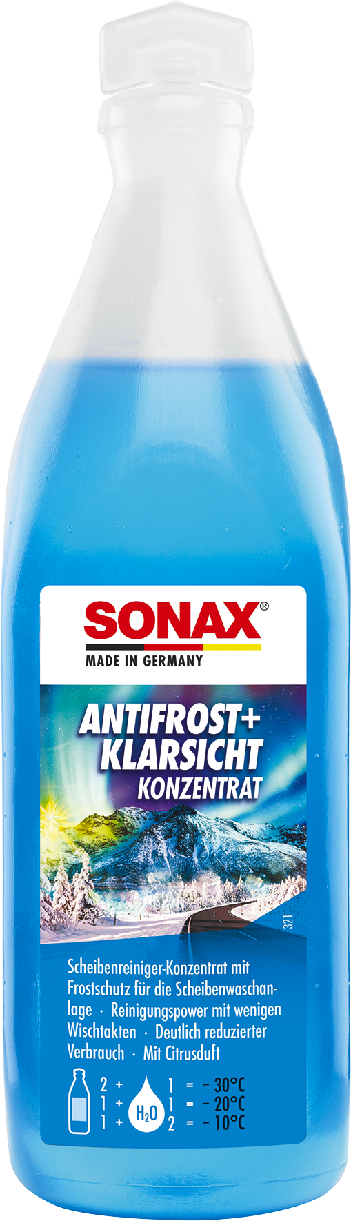 Sonax Frostschutz, Scheibenreinigungsanlage Antifrost+klarsicht Konzentrat Citrus [250 Ml] 03321000 0.25l
