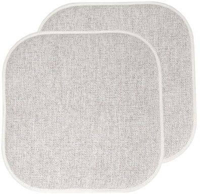 "Sweet Home Collection Alexis Memory Foam Non Slip Back Chair Pad Cushion 16"" x 16"""