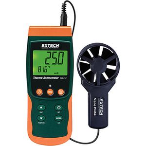 Extech Anemometer SDL310, mit Flügelrad, bis 25 m/s, mit Thermometer