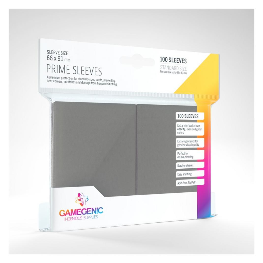Gamegenic GGS10025 - Prime Hüllen, grau (100 Hüllen) (02337)