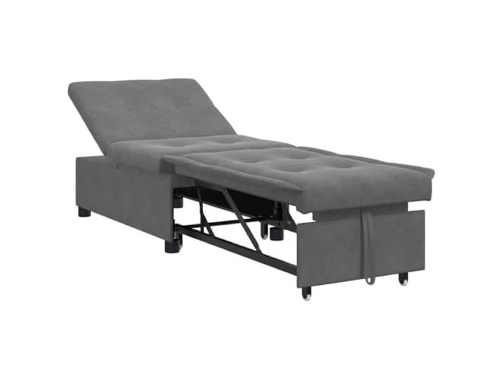Makastle SchlafSofa Couch Ausziehbar Dunkelgrau 194 x 67 x 82 cm Mikrofaser