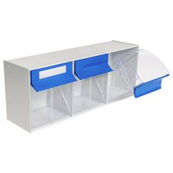 Hünersdorff 460304 Lagersichtbox MultiStore (L x B x H) 198 x 601 x 238 mm Lichtgrau 1 St.