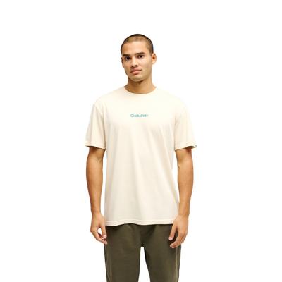 T-Shirt QUIKSILVER "Evo Rays", Herren, Gr. L, beige (bone weiß), Obermaterial: 100% Baumwolle., Shirts T-Shirt