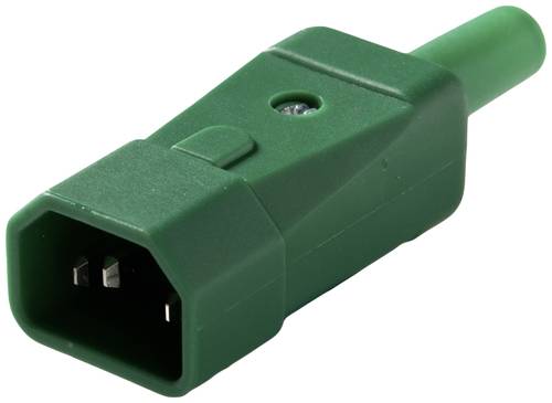 Martin Kaiser 749/gn Kaltgeräte-Steckverbinder Stecker, gerade 10A Grün