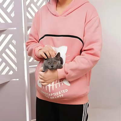 ForAllApparel Pet Pouch Hoodie Pink 3XL