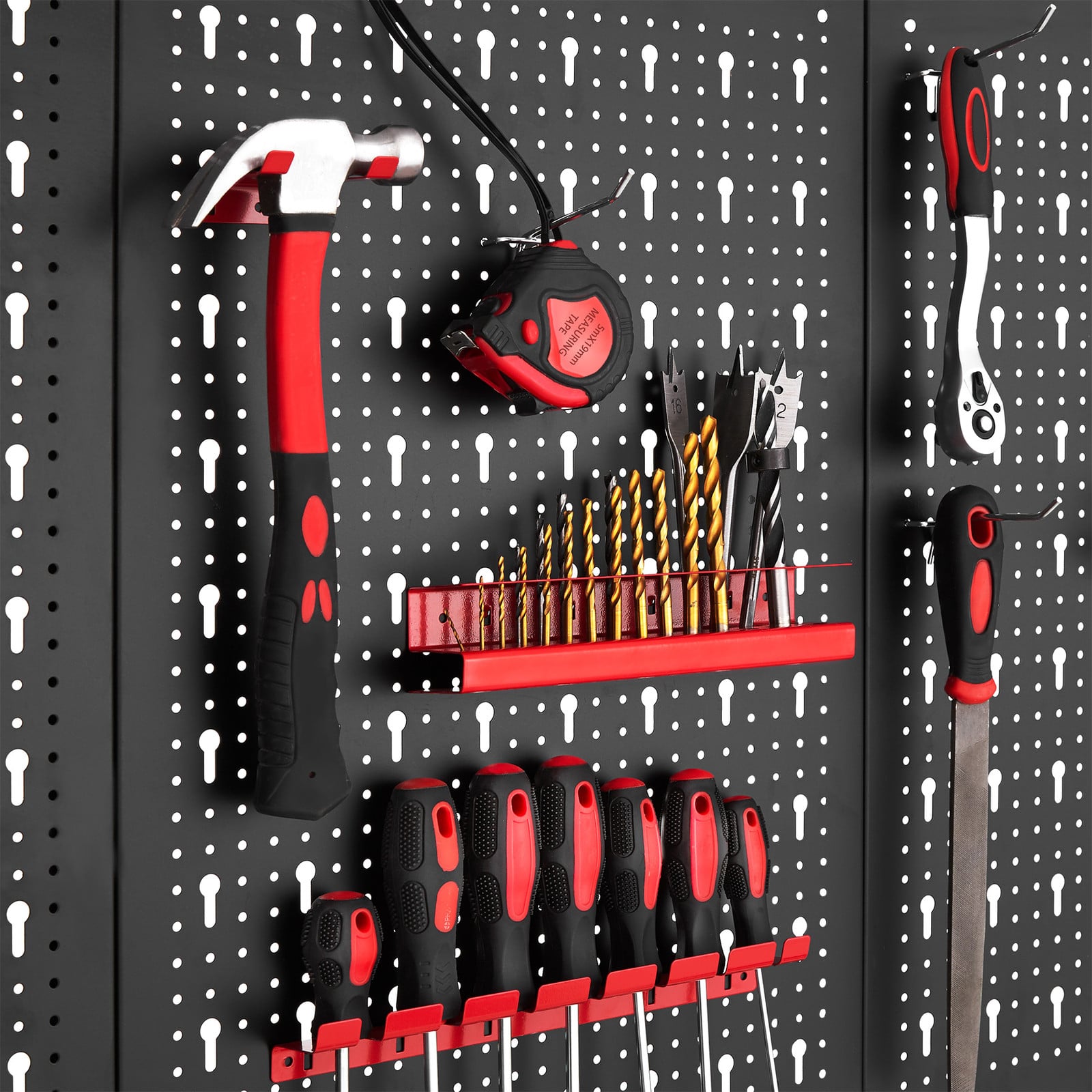 TecTake GmbH Gereedschapswand Jonah met haken en houders - 6-delig