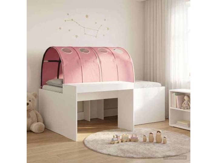 RJPLMFV Bett, 3-teilig, Eiche handgefertigt, Rosa, Holz, Technik Modernes Design, glatte Oberfläche, integrierte Aufbewahrung, Verwendung im Innenbereich, einfache Montage