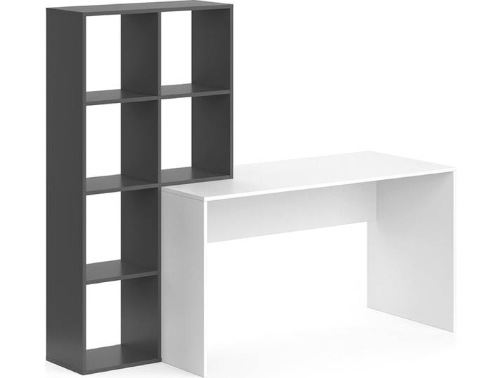 Bureau Vicco Mara blanc/anthracite 166.8x59cm\, Model 36769