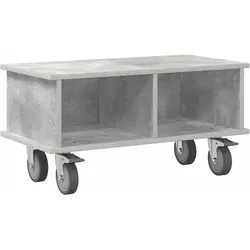 Helloshop26 - Modernes rechteckiges TV-Möbel 68 x 35 x 35 cm optimaler Stauraum schlichter Stil aus Holzwerkstoff Betonengrau