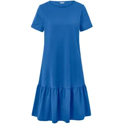 Tchibo - Jerseykleid mit Volant - Damen - Gr. L - blau