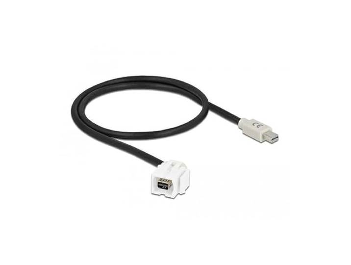 Delock Keystone Module Mini DisplayPort Socket 110° > Mini DisplayPort stekker