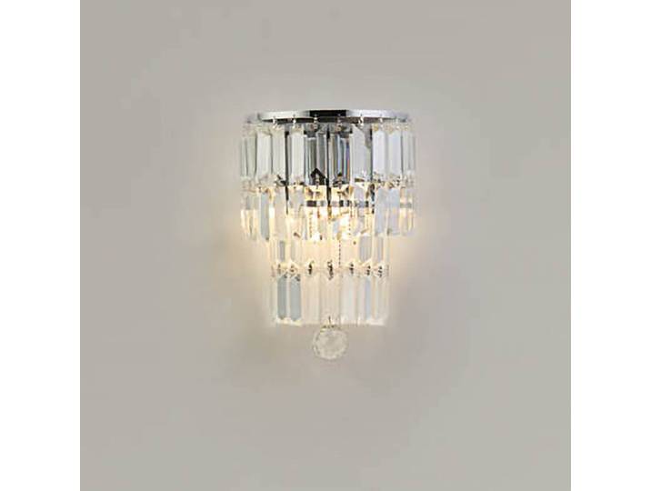 Searchlight Kristall Wandleuchte Empire, dimmbar, klar / transparent, für Badezimmer, Glas