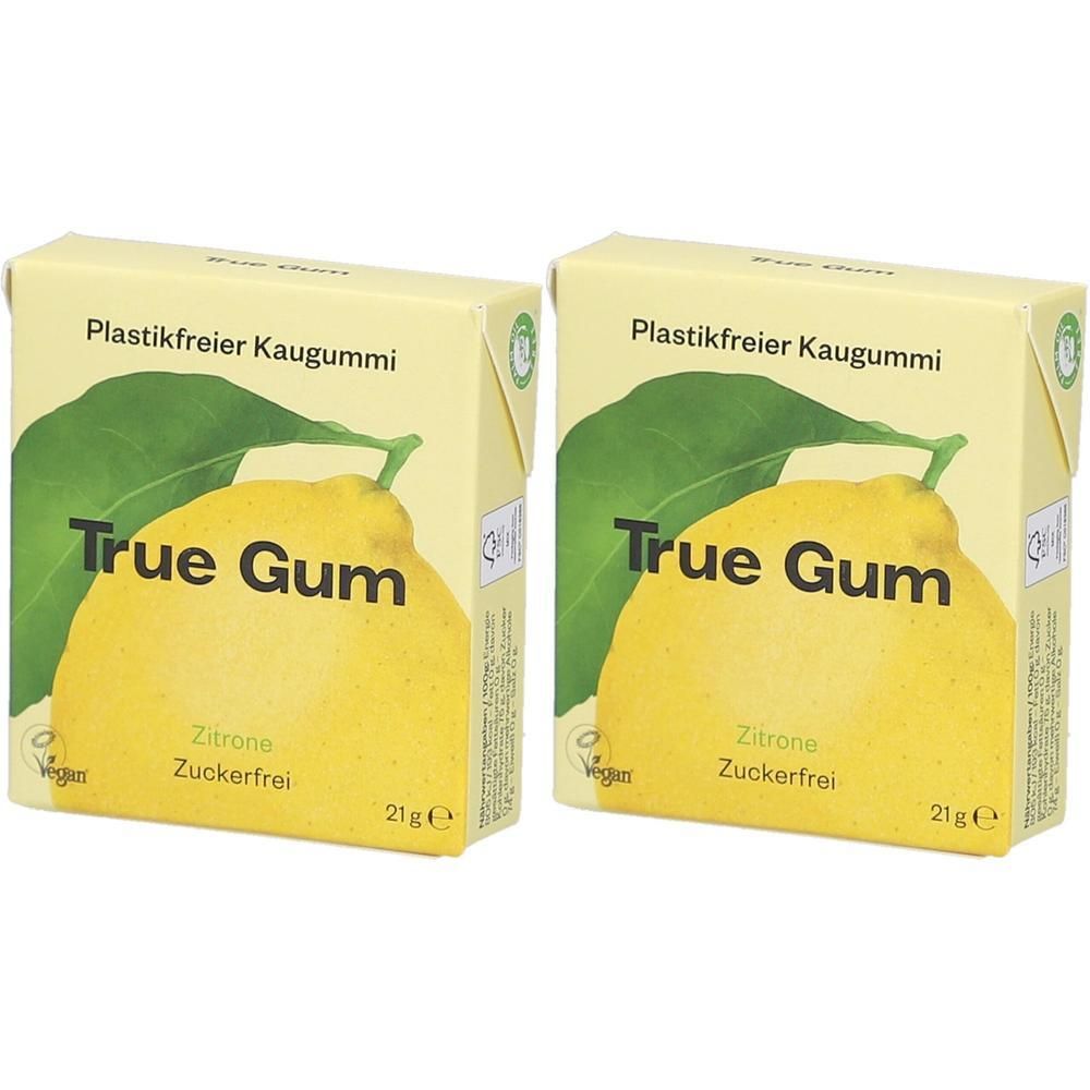 True Gum - Zitrone, 21g 2x 2x21 g