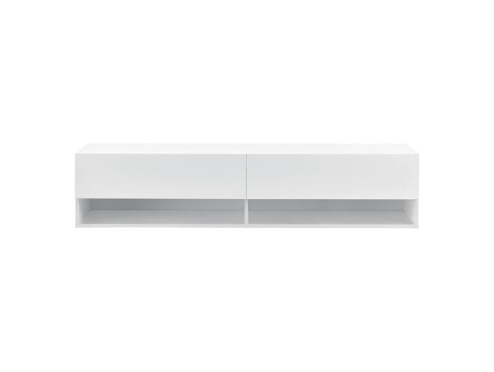 Étagère murale 2 tiroirs 140 x 31 x 30 cm blanche