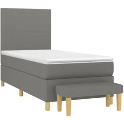 vidaXL, Boxspringbett, Inlunville (Block mit Quadraten) (80 x 200 cm)