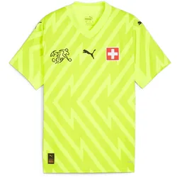 PUMA SFV Schweiz kurzarm Torwarttrikot EM 2024 Kinder 90 - yellow alert 164