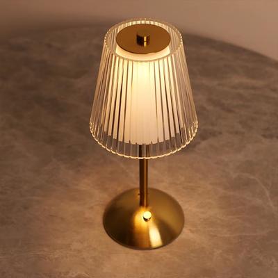 Inspired Finds Rechargeable Alloy Touch Sensor LED Table Lamp With Adjustable Lighting black