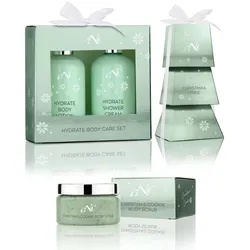 CNC Cosmetic Weihnachtsset Grün (890ml)