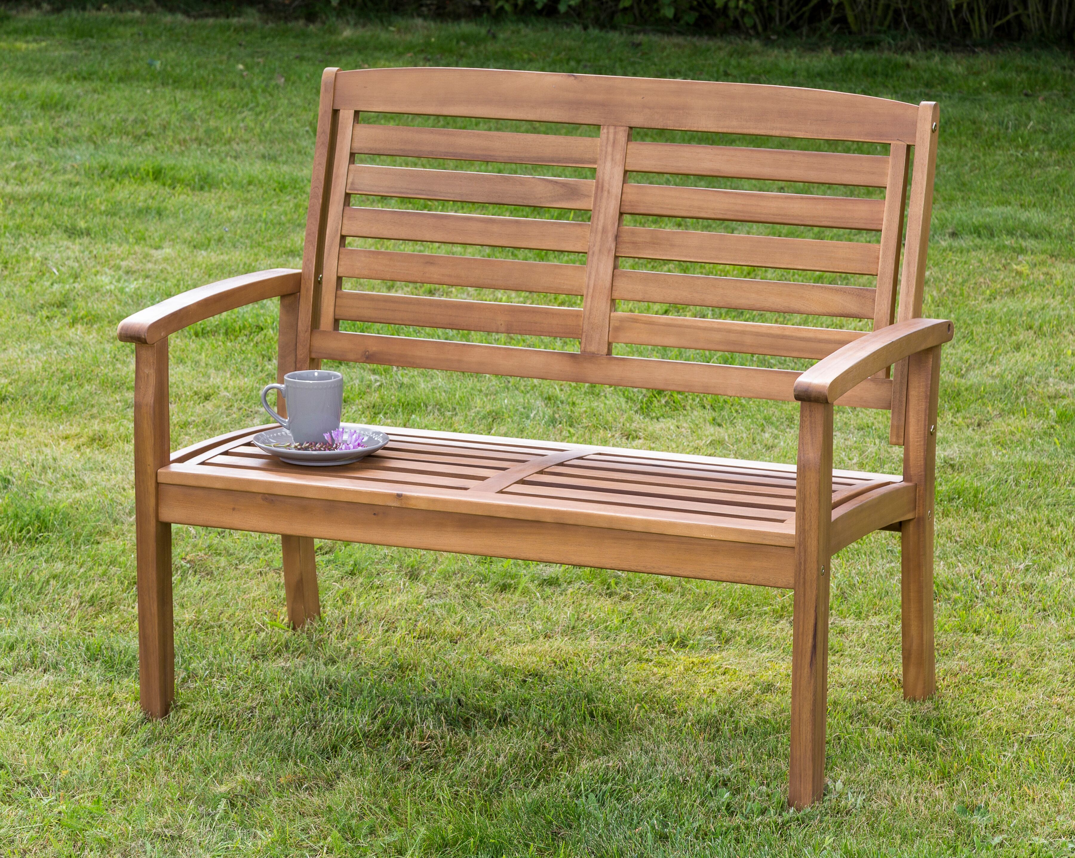 Gartenbank MERXX "Paraiba", braun, B:110cm H:91,5cm T:61cm, Holz, Sitzbänke, Gartenbank