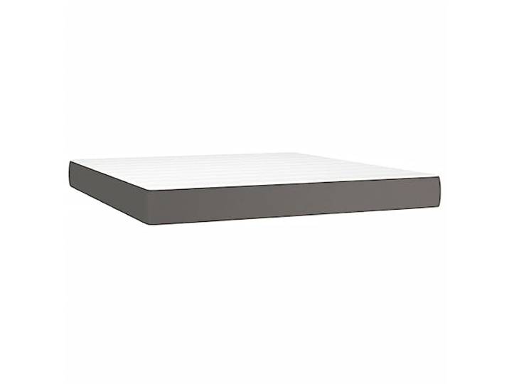 TUERYAFEK Taschenfederkernmatratze Mittel Grau 160x200x20 cm Kunstleder Schmutzabweisend, Feuchtes Tuch Reinigung, Geräuschdämpfend, Stützender Schaumstoff, Für Rucken Oder Bauchschlaefer