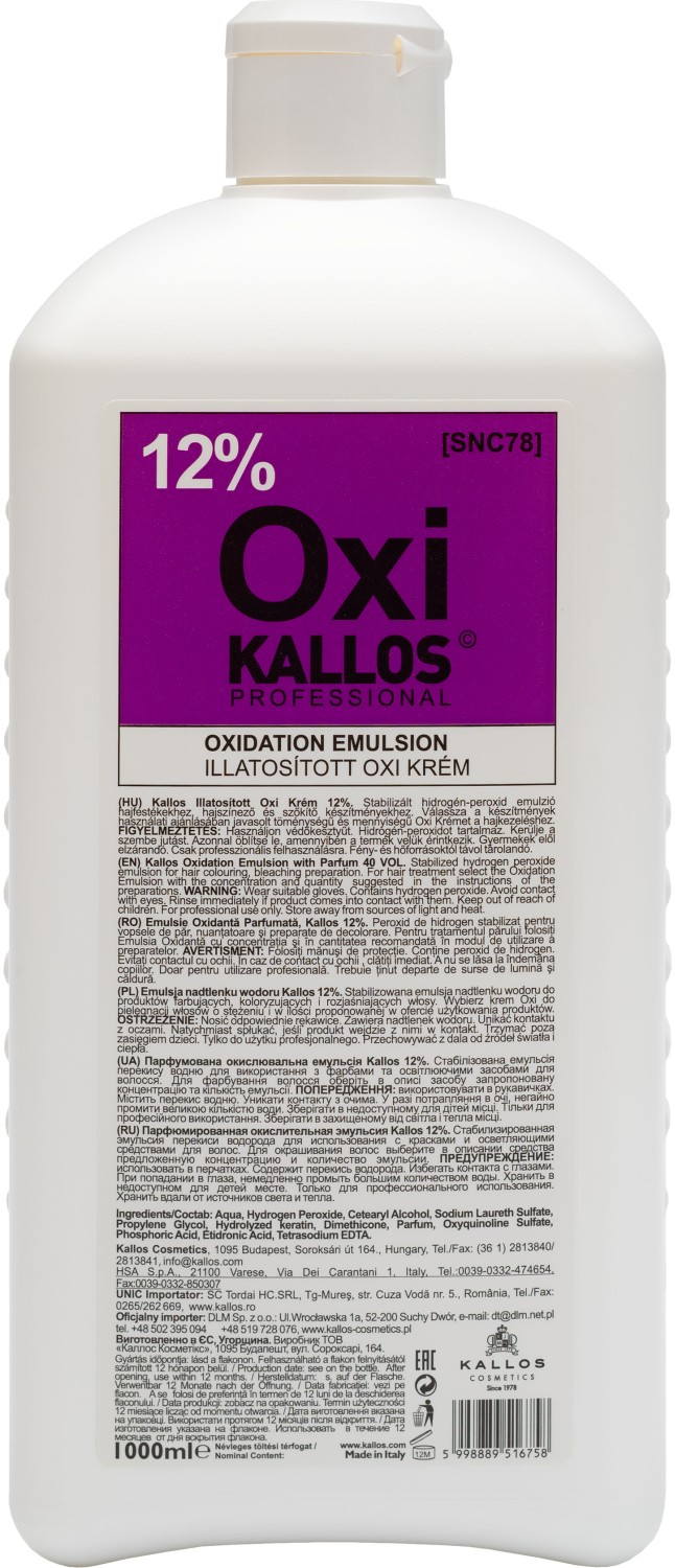 Kallos Oxi 12% 1000 ml KA-K0706