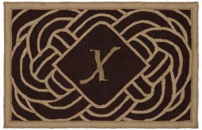 SAFAVIEH Hand-hooked Monogram M Chocolate Rug
