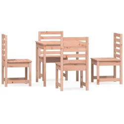 vidaXL 5-tlg. Garten-Essgruppe Massivholz Douglasie