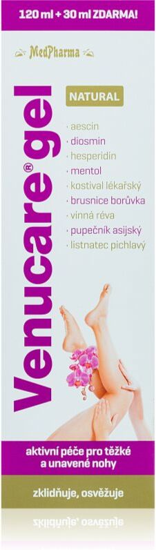 MedPharma Venucare gel natural gel pour les jambes fatiguées 150 ml