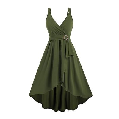 Elegant Klassisch 1950er Midlänge A-Linie Kleid Swing-Kleid Ausgestelltes Kleid Ärmellos A-Linie Kostüm Damen Karneval Valentinstag Maskerade Urlaub Alltagskleidung Junggesellinnenabschiedsparty