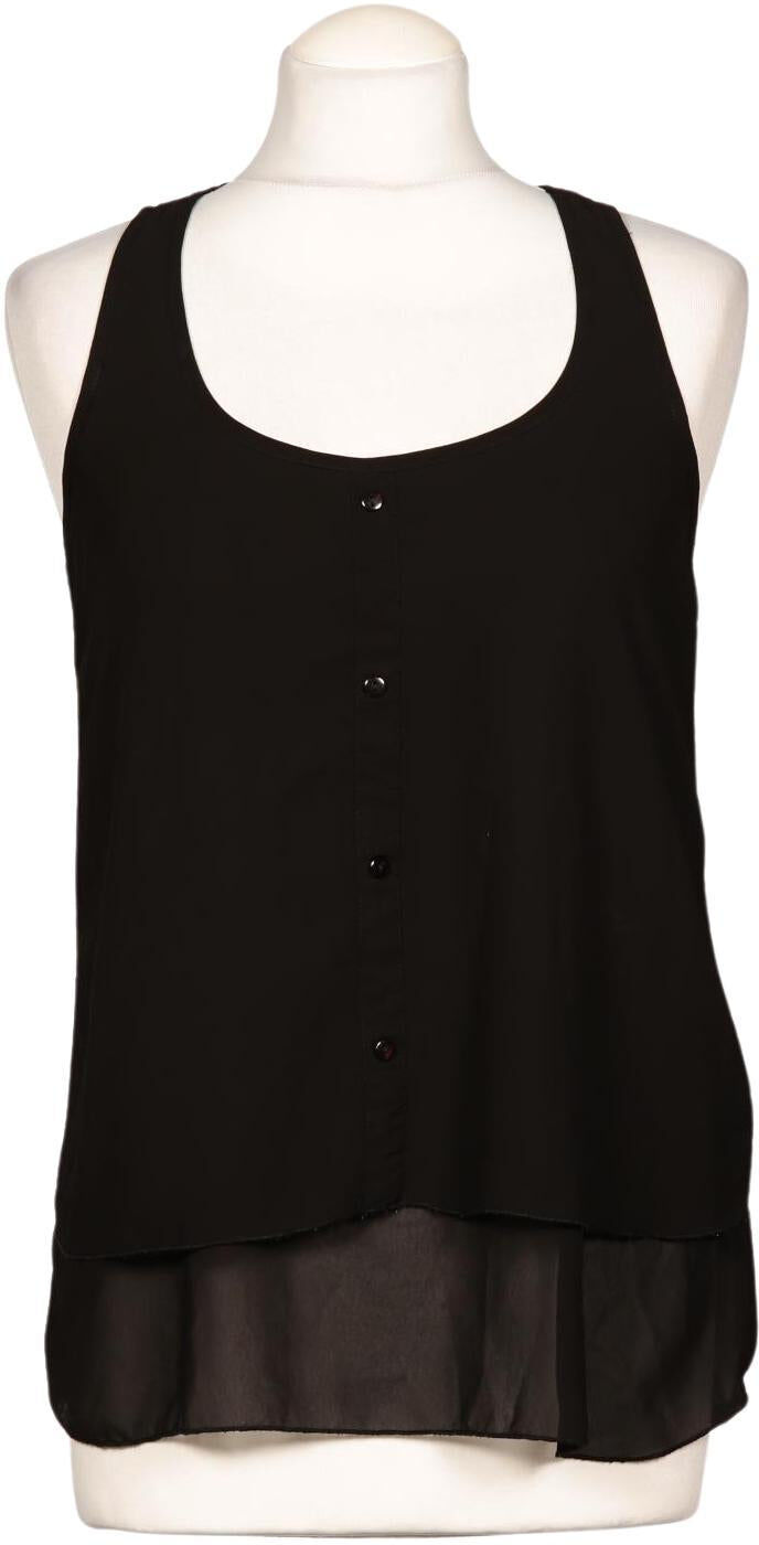Stradivarius Damen Bluse, Schwarz, Gr. S, Synthetik - Second Hand