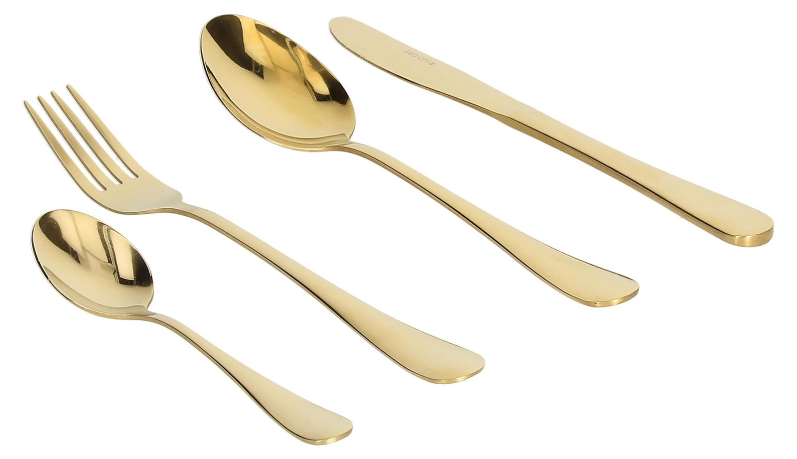 24-delige gouden bestekset