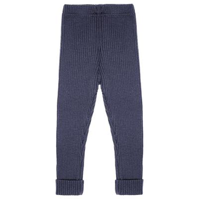 maximo - Kid's Rippstrick Leggings - Leggings Gr 98/104 blau