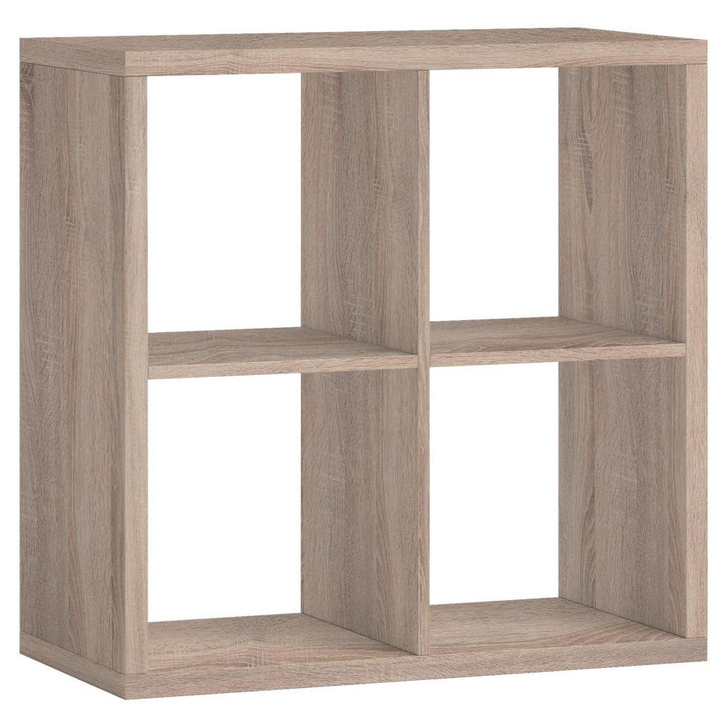 Raumteiler Style, Sonoma Eiche, Holzwerkstoff, 77x77x38 cm, Beimöbel erhältlich, Wohnzimmer, Raumteiler & Paravents, Raumteiler