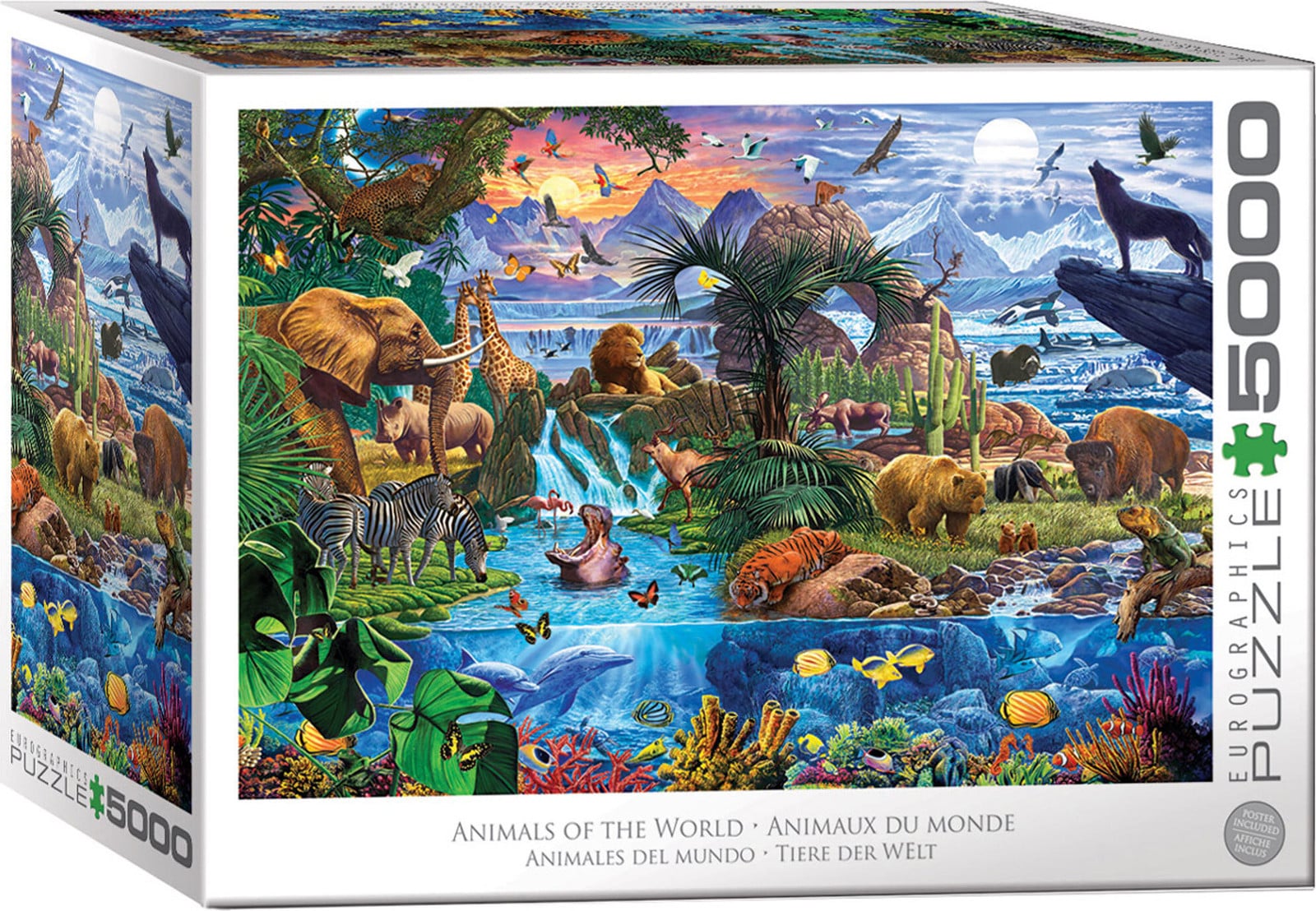 Empireposter 5000 delen puzzel Wildlife Tiere der Welt