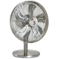 CasaFan AIROS ECO CLASSIC TV Tischventilator Ø 35cm / Oszillation / Timer / 6 Stufen / chrom