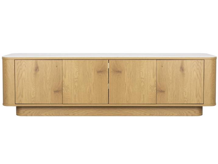 Sideboard Niedrig Almira – aus Spanplatte - Natur - Luxusbetten24