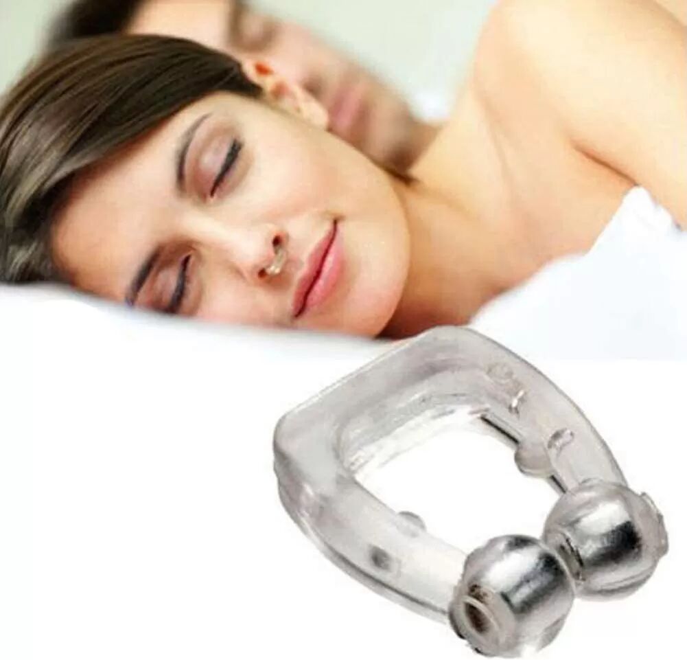 INF Pince-nez magnétique anti-ronflement en silicone Paquet de 2