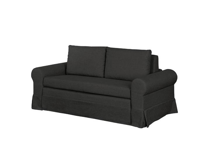 home24 Slaapbank Country met Hoes zwart/zwart stof Doran 205cm landelijk