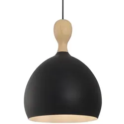 Halo Design Dueodde Hängeleuchte Metall/Holz Ø30cm Schwarz