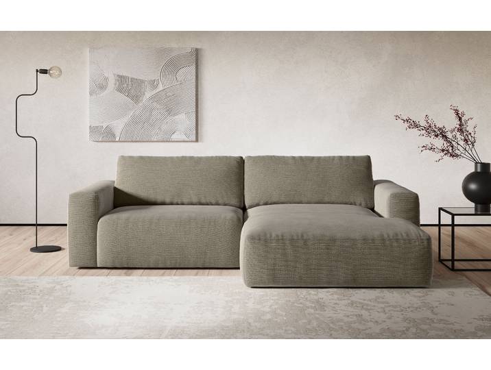 Ecksofa COTTA Lasso L-Form, B: 288 cm, XL Sofa, Top Modern , rabbit, B:288cm, Sofas, Ecksofa, XL Recamiere B:114 cm, bequeme Wellenunterfederung, viele Stoffe