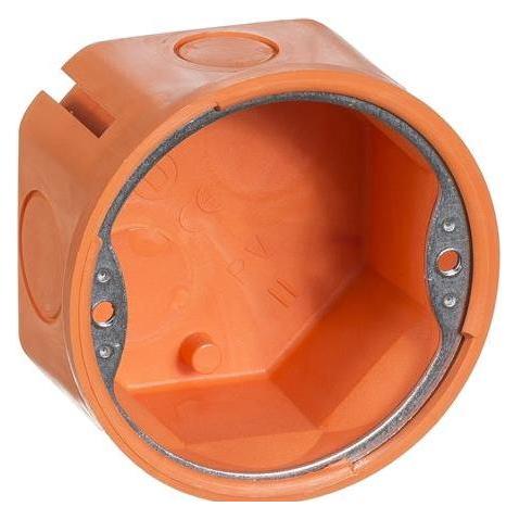 LK PV Decken- und Wanddose passend zur runden LK-Lampenfassung Orange, DETAILS (5703302168748)